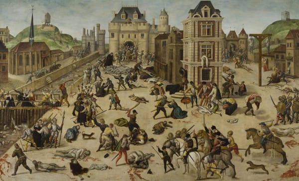 Tableau du 16ème siècle qui montre un massacre.
